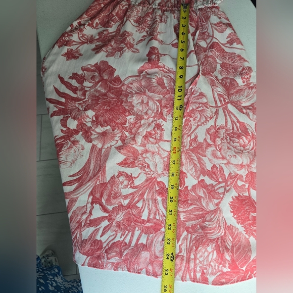 LOFT Floral Pink and White Women's Dress SIZE SP - Picture 13 of 14